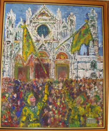 il giorno di palio a Siena
